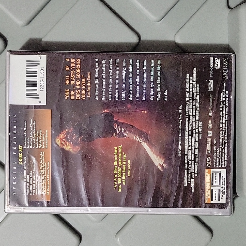 Special Artisan Edition of The Doors film on a two-disc DVD set Used Condtion - Picture 2 of 12